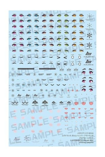 Megami Device M.S.G. Plastic Model Kit Yggdrasis Garm Ripper Avalanche Eye Decal Set