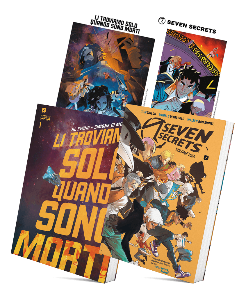 Boom!Bastic Bundle (Li Troviamo Solo Quando Sono Morti 1 + Seven Secrets 1 + Cartoline) - Edizioni BD - Italiano