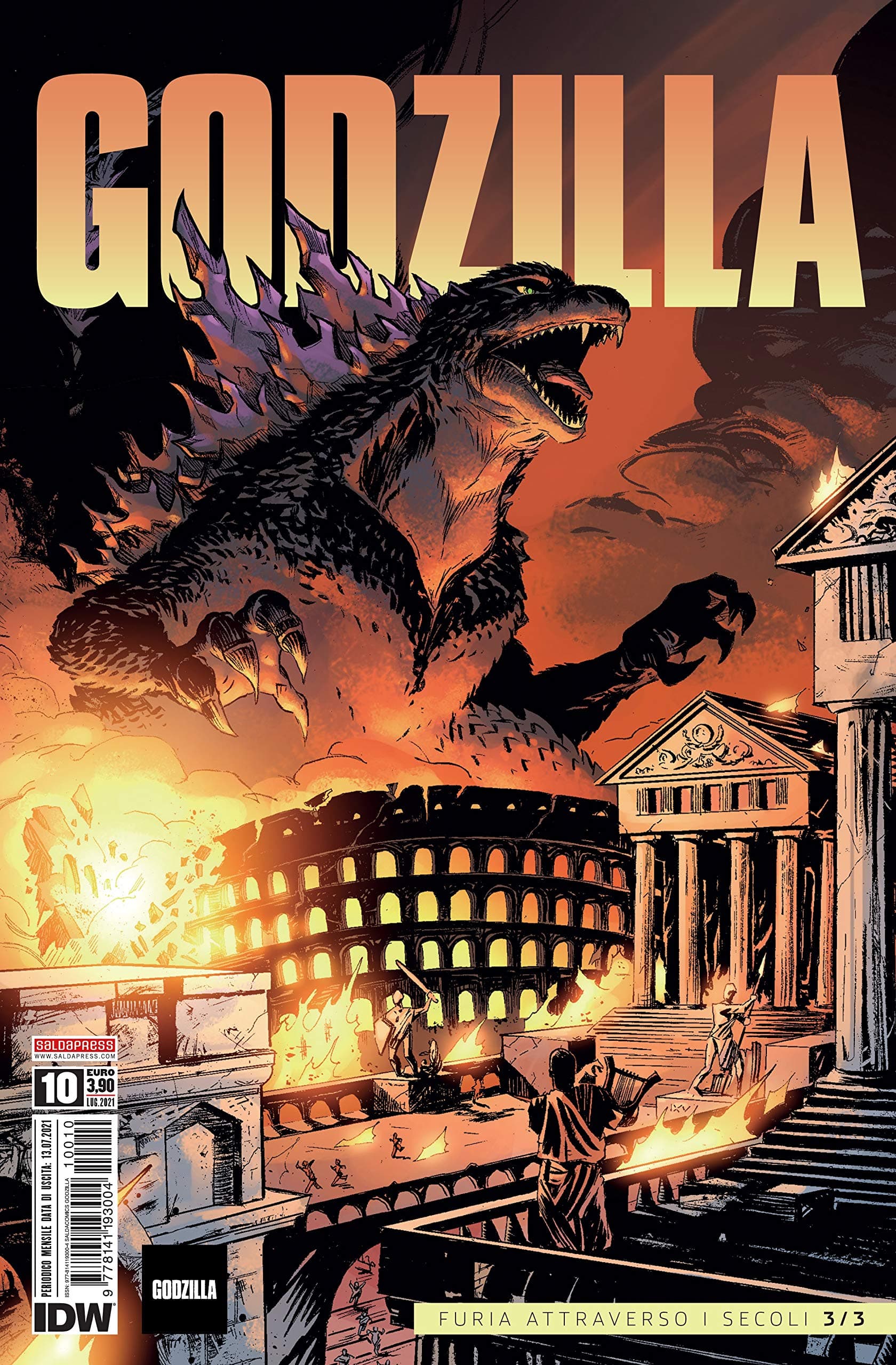 Godzilla 10 - Furia Attraverso i Secoli 3 - Saldapress - Italiano