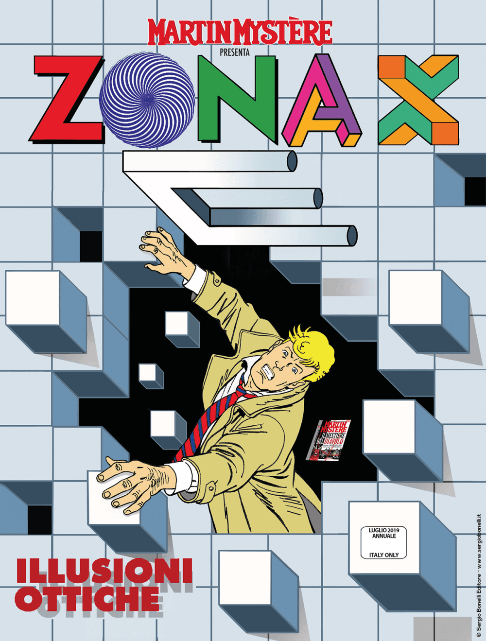 Martin Mystere Presenta - Zona X Illusioni Ottiche - Maxi Martin Mystere 11 - Sergio Bonelli Editore - Italiano