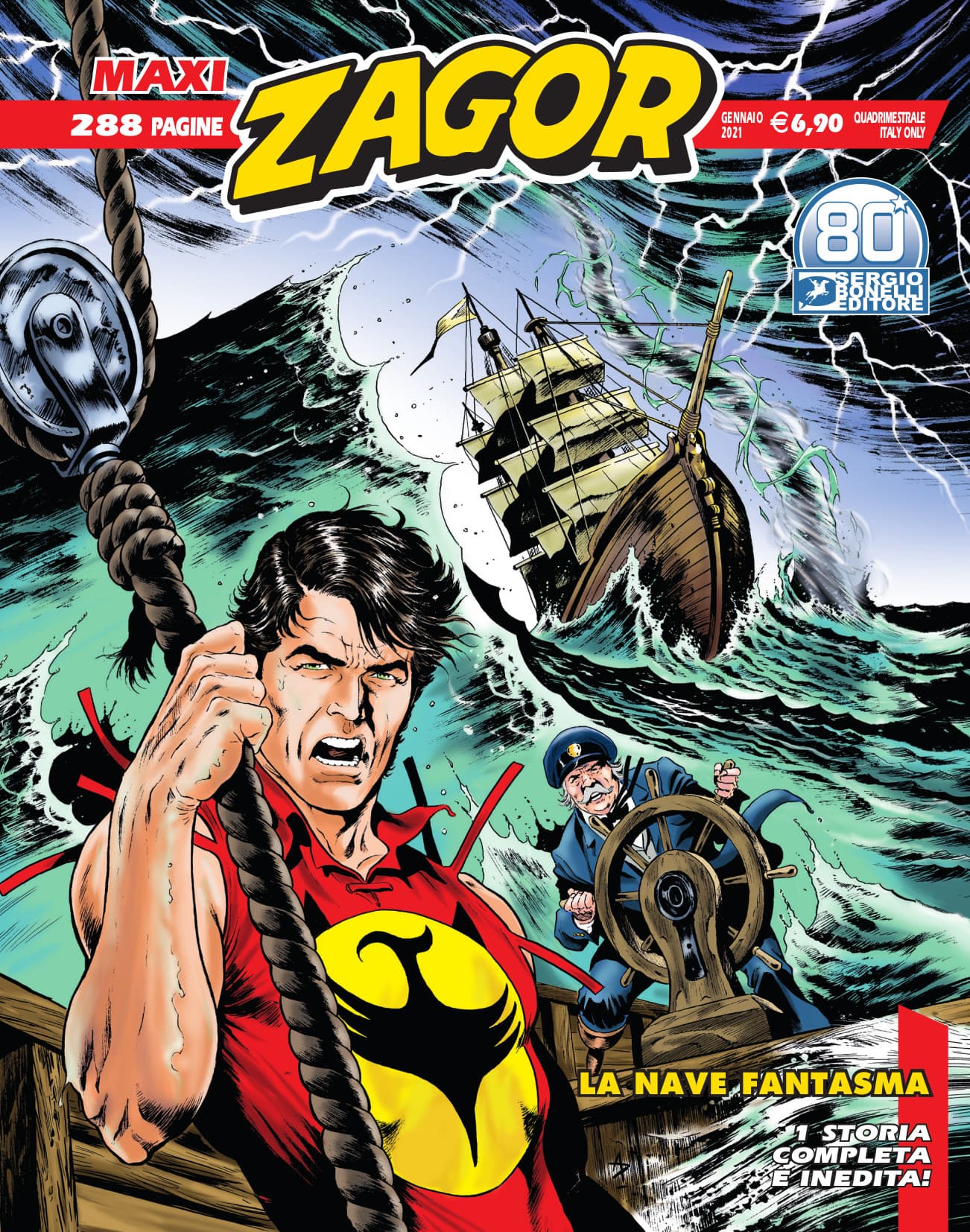 Maxi Zagor 41 - La Nave Fantasma - Sergio Bonelli Editore - Italiano