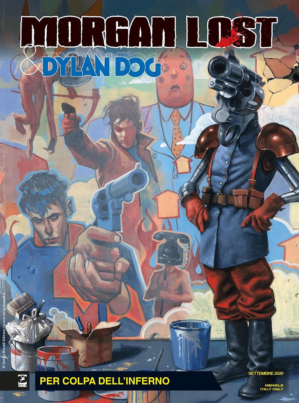 Morgan Lost &amp; Dylan Dog 2 - Per Colpa dell'Inferno - Morgan Lost 54 - Sergio Bonelli Editore - Italiano