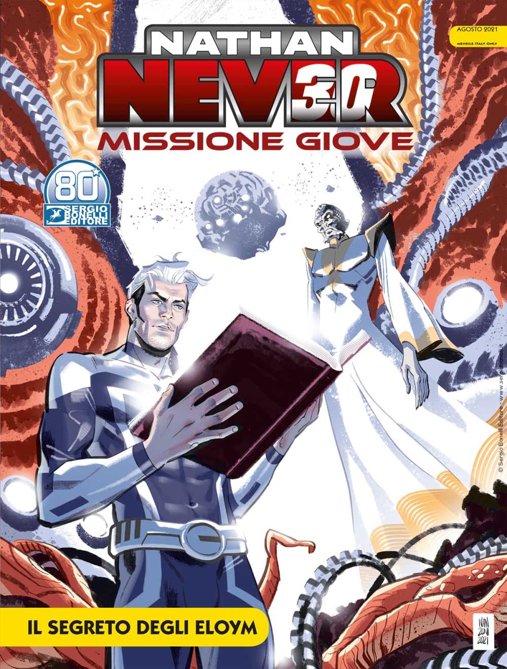 Nathan Never - Missione Giove 3 - Il Segreto degli Eloym - Nathan Never Gigante 43 - Sergio Bonelli Editore - Italiano