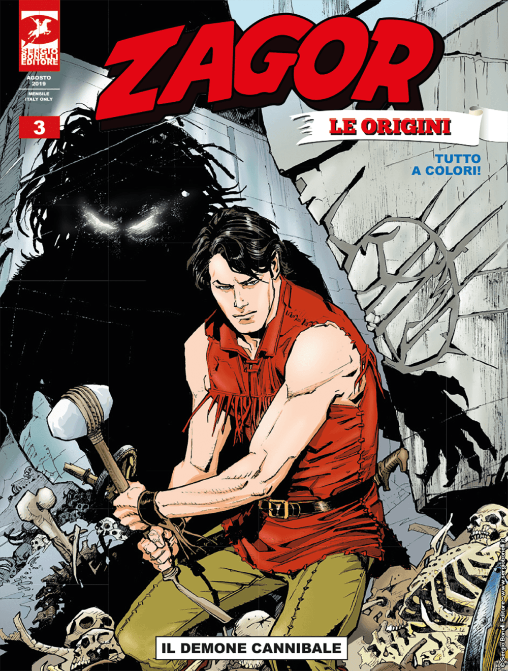 Zagor Le Origini 3 - Il Demone Cannibale - Sergio Bonelli Editore - Italiano