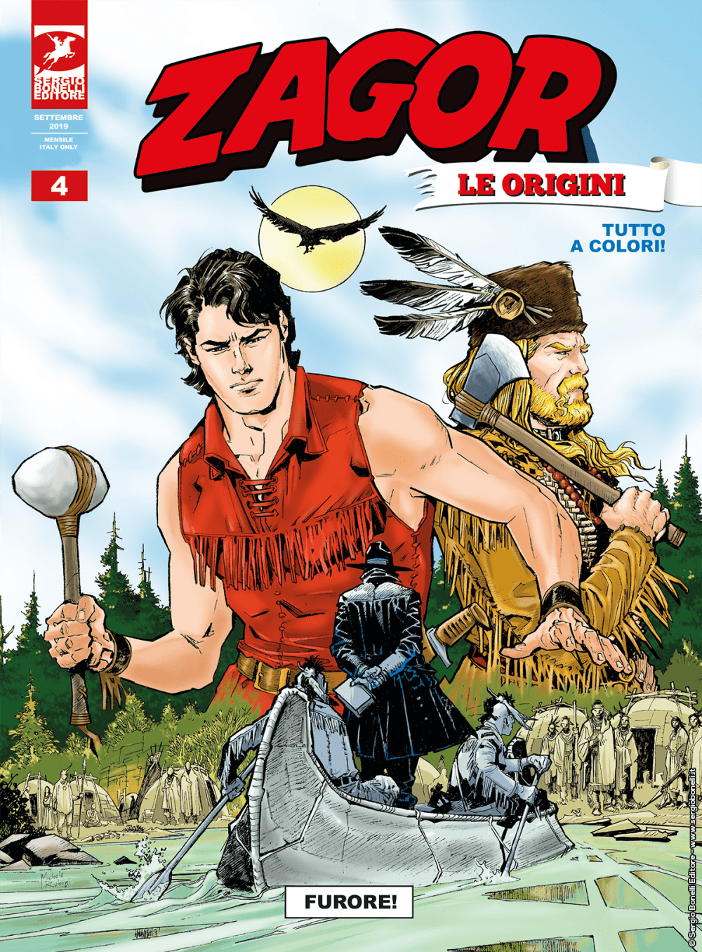 Zagor Le Origini 4 - Furore! - Sergio Bonelli Editore - Italiano
