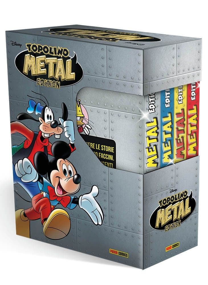 Topolino Metal Edition Cofanetto Completo (Vol. 1-4) - Panini Comics - Italiano