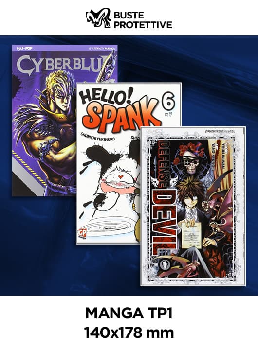 Manga TP1 - 140x178 - Buste Protettive Fumetti - Confezione da 100 - WR Buste