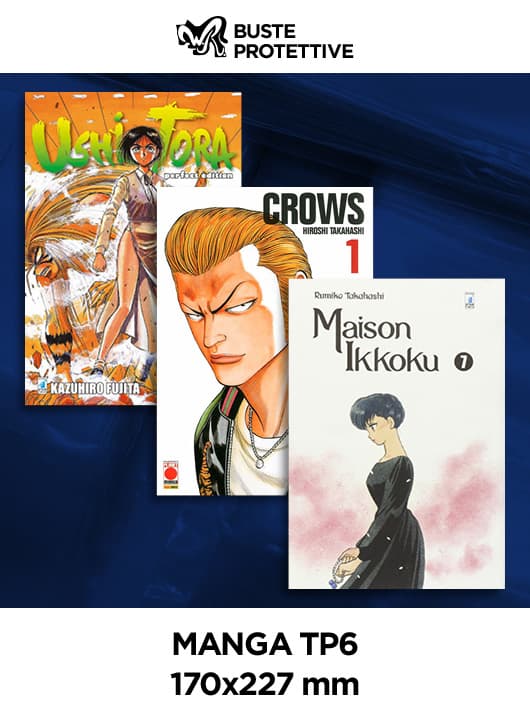 Manga TP6 - 170x227 - Buste Protettive Fumetti - Confezione da 100 - WR Buste