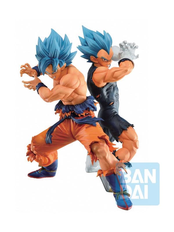 Son Goku Super Sayan Blue & vegeta Super Sayan Blue - Dragon Ball Super Ichibansho PVC - Masterlise Series - Bandai