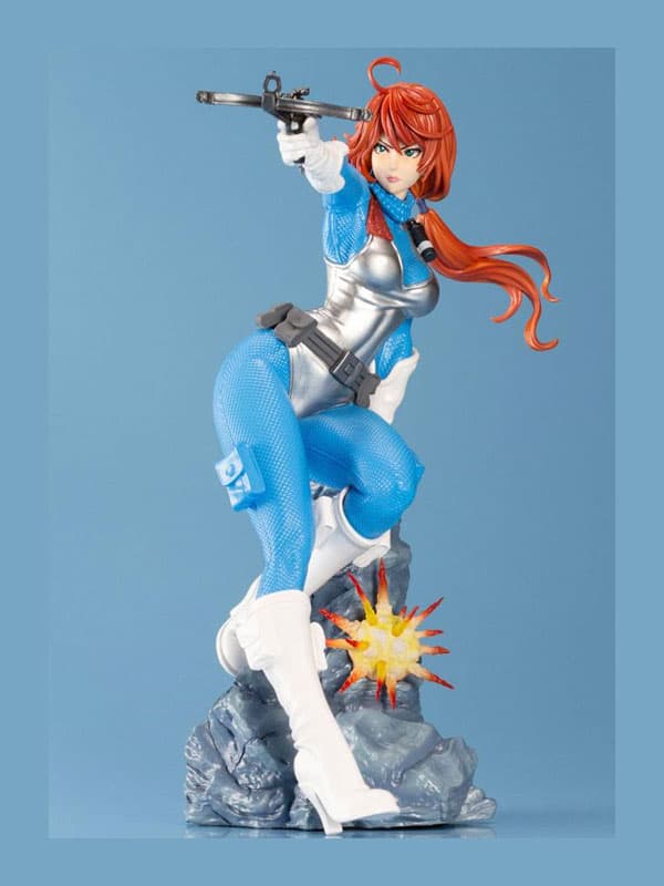 G.I. Joe Bishoujo PVC Statue 1/7 Scarlett 25th Anniversary Sky Blue Color Ver. 23 cm