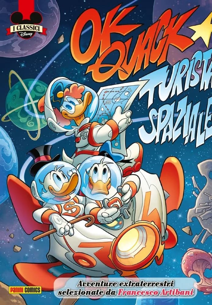 I Classici Disney 23 - Ok Quack Turista Spaziale + Moneta Clarabella - Topodollari - Le Monete di Topolinia - I Classici Disney 533 - Panini Comics - Italiano