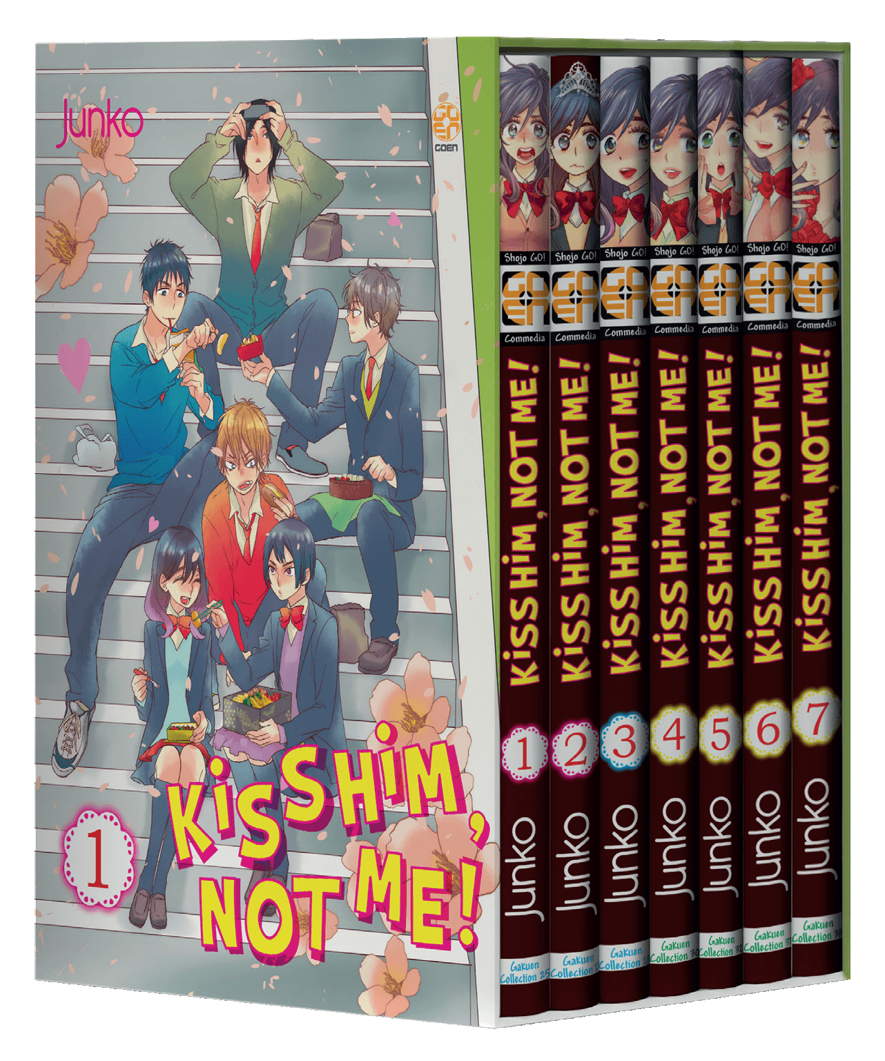 Kiss Him, Not Me Cofanetto 1 (Vol. 1 Variant + 2/7 + Cartolina) - Gakuen Collection - Goen - Italiano