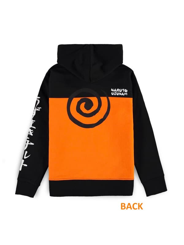 Naruto Shippuden - Felpa Bambino - Villaggio Nascosto della Foglia 146/152 - colore: Nero - 11 anni