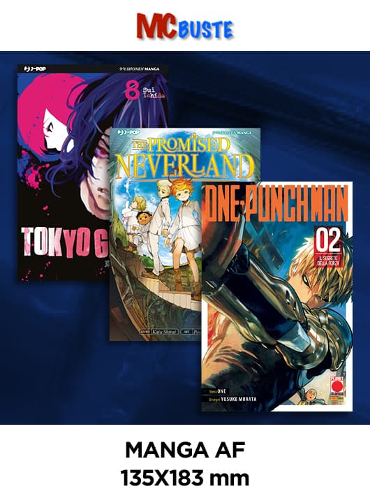 Manga AF - 135x183 - Buste Protettive Fumetti - Confezione da 100