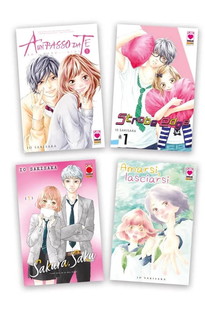 Io Sakisaka Variant Bundle (Sakura, Saku 1 Variant + Ao Haru Ride - A un Passo da Te 1 Variant + Strobe Edge 1 Variant + Amarsi, Lasciarsi 1 Variant) - Panini Comics - Italiano