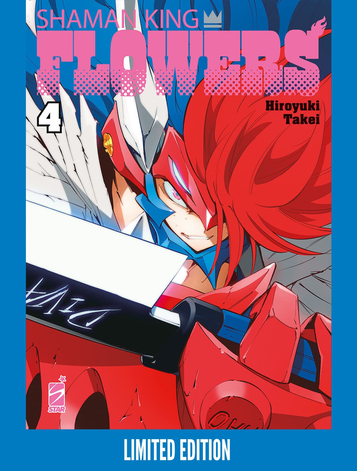 Shaman King Flowers 4 + Illustration Card + Sticker - Limited Edition - Edizioni Star Comics - Italiano