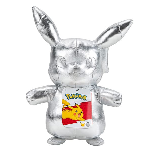 Peluche Pokemon Peluche Pikachu 25° Anniversario Silver 20 cm