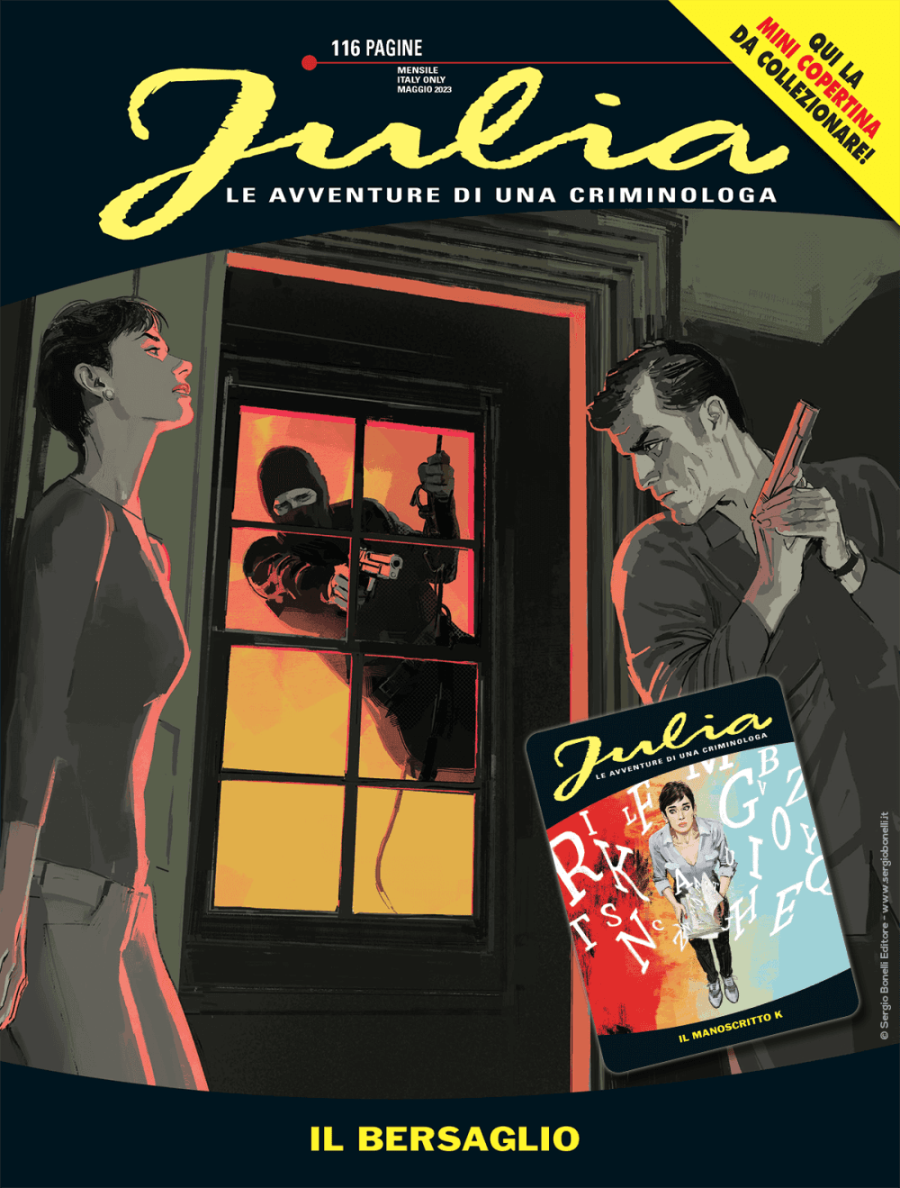 Julia 296 - Il Bersaglio - Cover A - Julia 212 - Sergio Bonelli Editore - Italiano