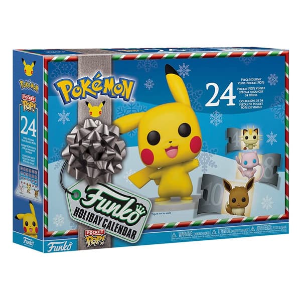 Pokémon Funko Pop Calendario dell'Avvento Christmas Holidays 2021 - 24 Giorni (24 Figures)