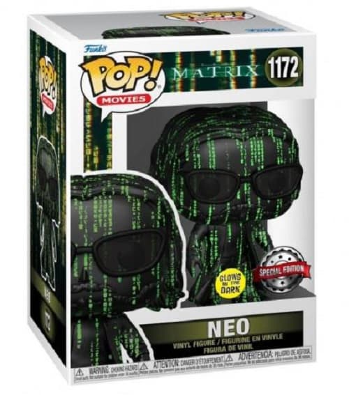 Matrix - Neo - Funko POP! #1172 - Glows in the Dark - Special Edition - Movies