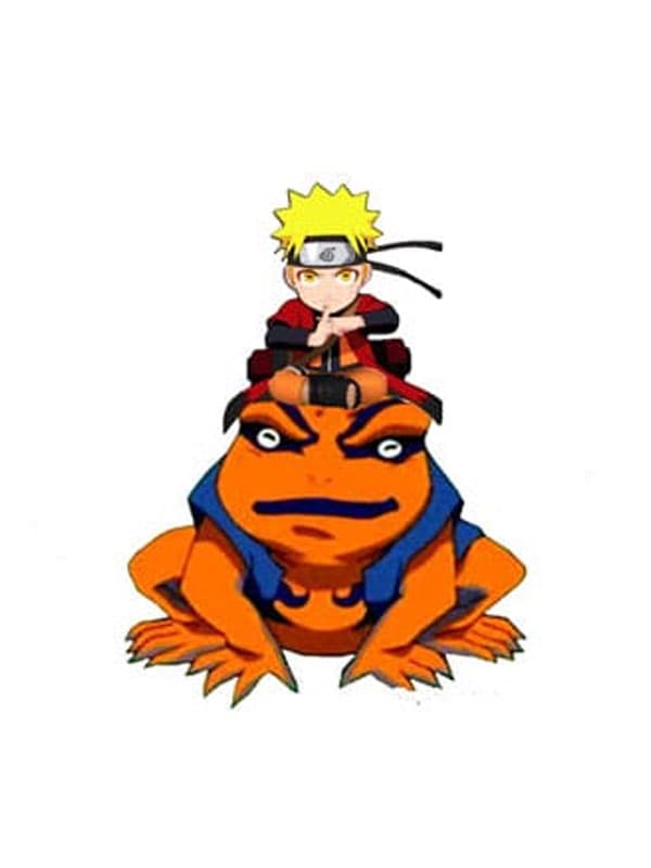 Naruto Shippuden Light Naruto and Gamakishi 20 cm