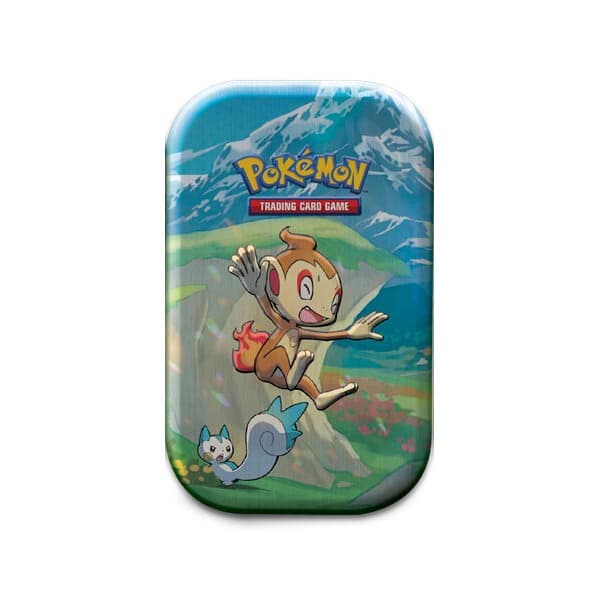 Pokémon Mini Tin da Collezione Sinnoh Stars Chimchar e Pachirisu