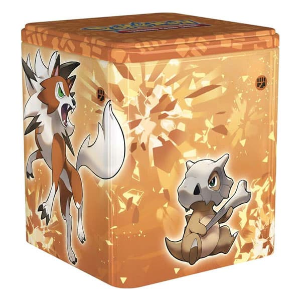 Pokémon Stacking Tin Autunno 2022 - Tipo Lotta (Mienfoo, Sirfetch'd, Cubone, Lycanroc Forma Crepuscolo)