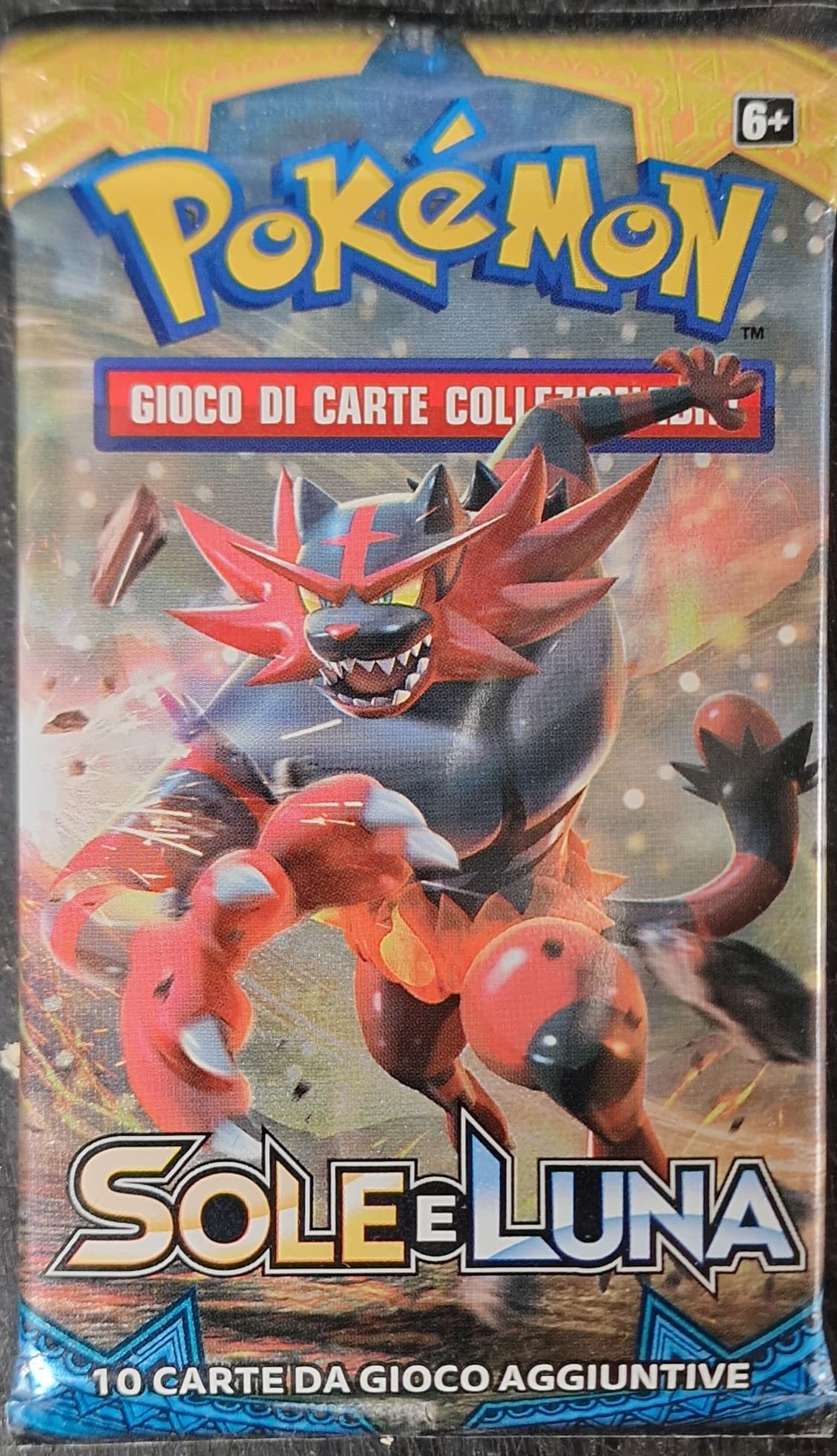 Pokemon Busta di Espansione 10 carte - Sole e Luna - Artwork Incineroar