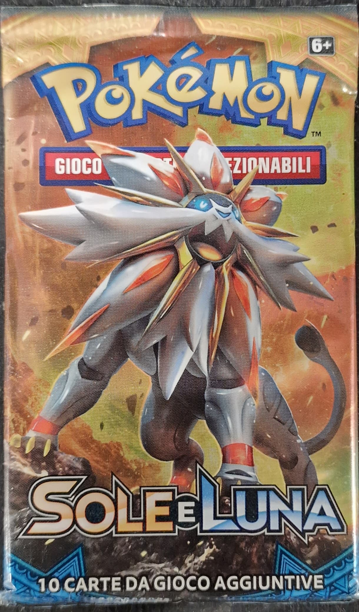 Pokemon Busta di Espansione 10 carte - Sole e Luna - Artwork Solgaleo