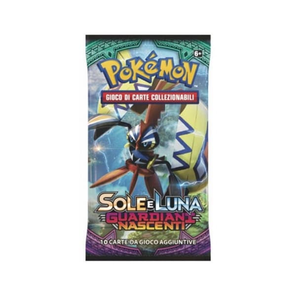 Pokemon Busta di Espansione 10 carte - Sole e Luna Guardiani Nascenti - Artwork Tapu Koko