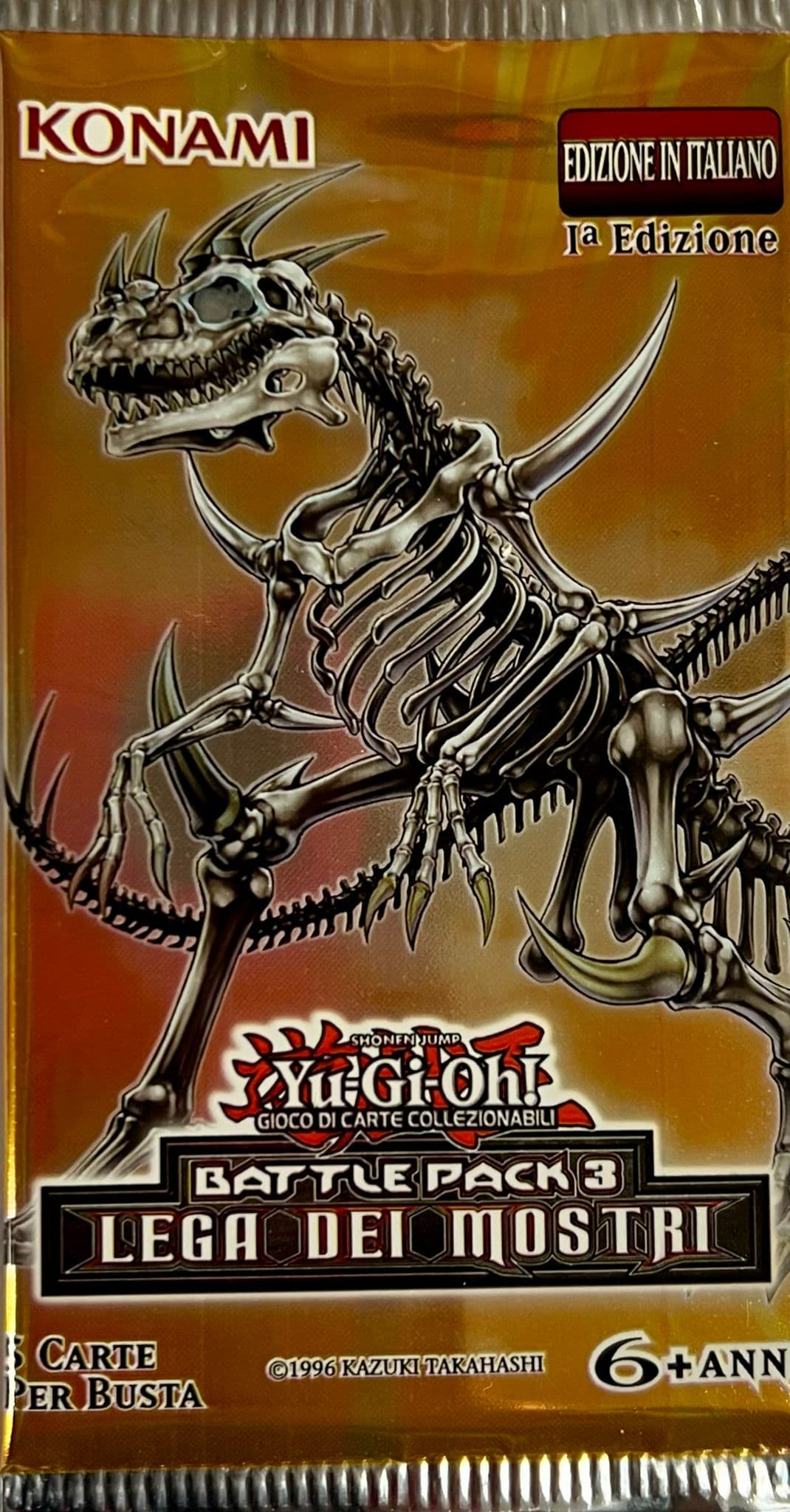 Yu-Gi-Oh! Battle Pack 3 - Lega dei Mostri - Prima Edizione - Busta Singola 5 Carte - BP03 - Artwork Schelesauro