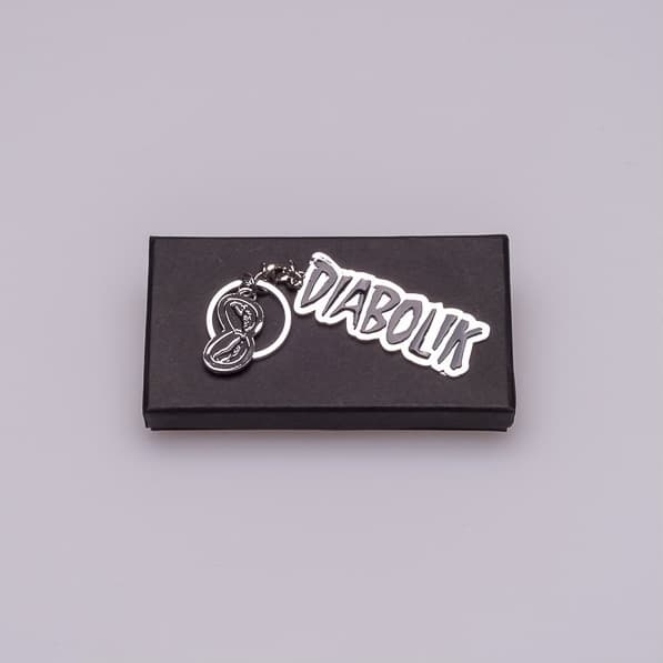 Diabolik - Portachiavi in Metallo Cromato