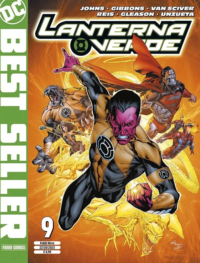 Lanterna Verde di Geoff Johns 9 - DC Best Seller Nuova Serie 30 - Panini Comics - Italiano