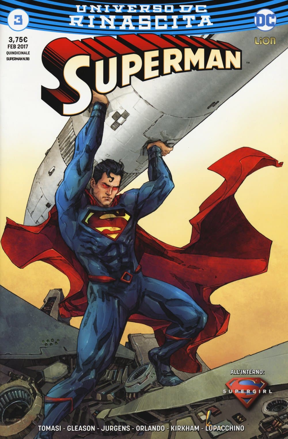 Superman 3 (118) - Ultra Variant - Rinascita - RW Lion - Italiano