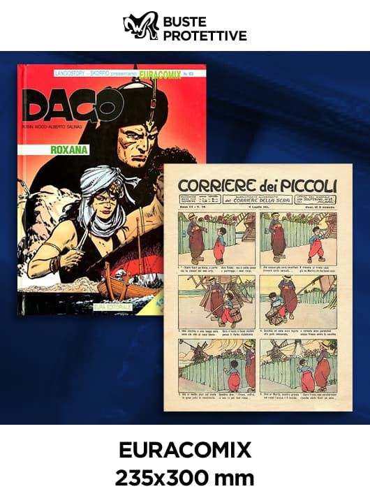 Euracomix - 235x300 - Buste Protettive Fumetti - Confezione da 100 - WR Buste
