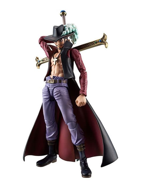 One Piece - Dracule Mihawk Vah Rerun 18 cm - Variable Action Heroes Action Figure - Mega House