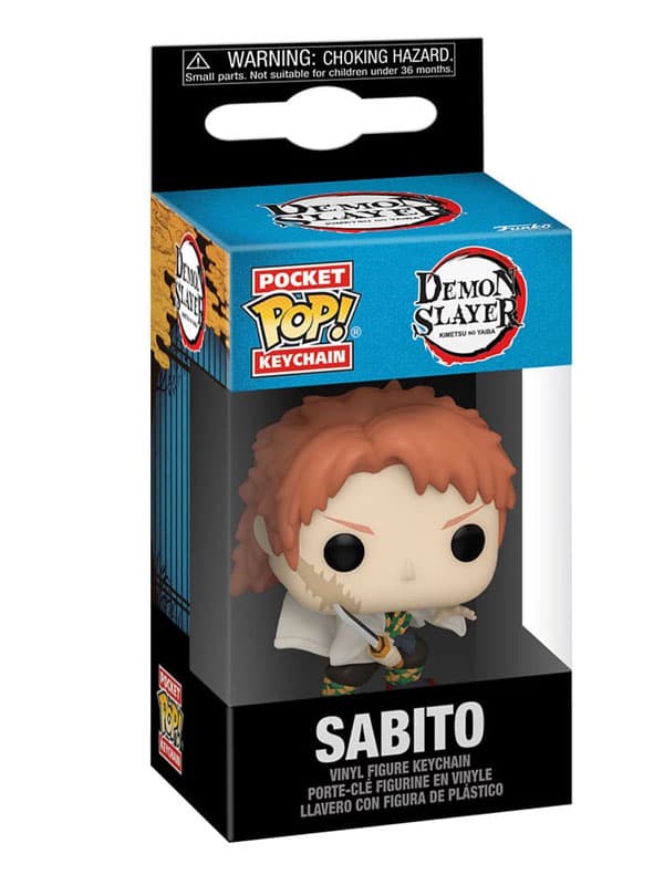 Demon Slayer Kimetsu no Yaiba - Sabito (No Mask) - Funko POP! - Portachiavi 4cm