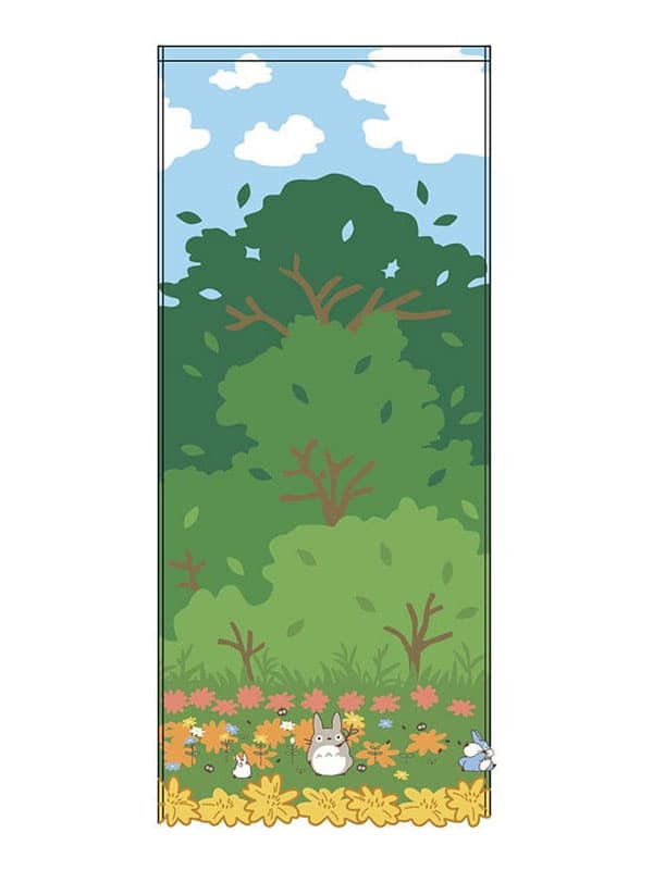 Asciugamano - Studio Ghibli - Il mio vicino Totoro - Totoro medio e piccolo Racing 34 x 80 cm