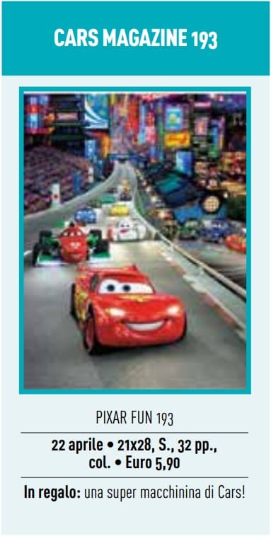Cars Magazine 193 - Pixar Fun 193 - Panini Comics - Italiano