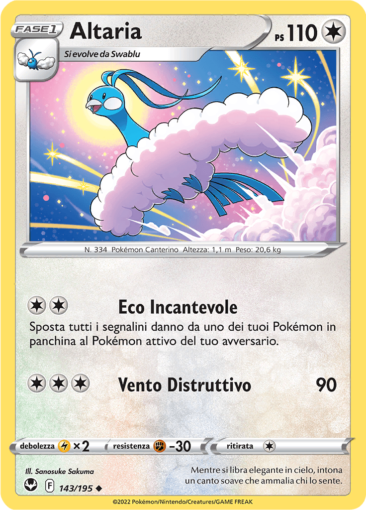 Altaria - Tempesta Argentata 143/195 - Italiano - Near Mint