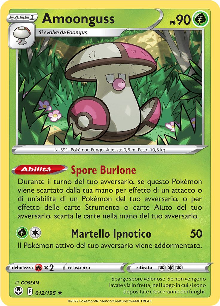 Amoonguss - Tempesta Argentata 12/195 - Italiano - Near Mint