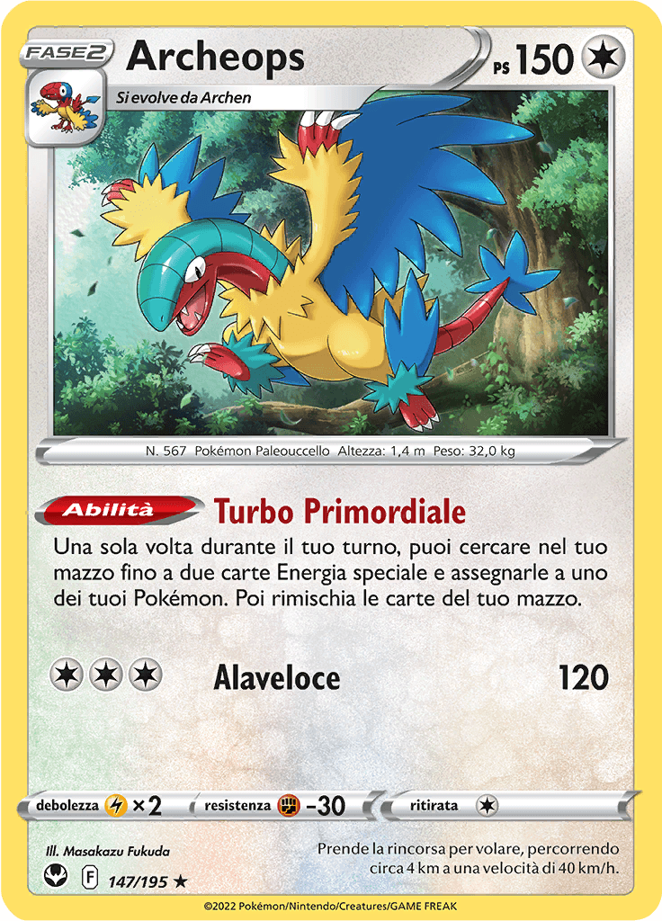 Archeops - Tempesta Argentata 147/195 - Italiano - HOLO - Near Mint