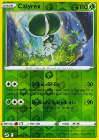 Calyrex - Reverse - Zenit Regale 17/159 - Italiano - HOLO - Near Mint