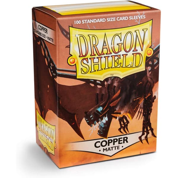 Bustine Protettive 100 Carte - Copper Red Matte Rosso Rame  Ruvide