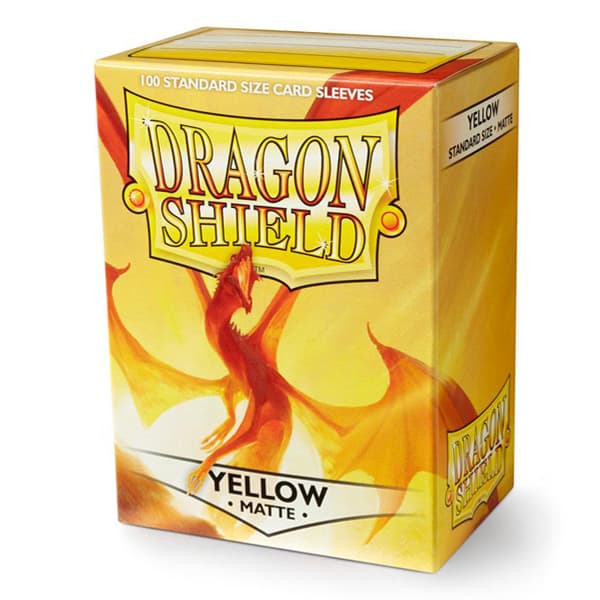 Bustine Protettive 100 Carte - Yellow Matte Giallo Ruvide