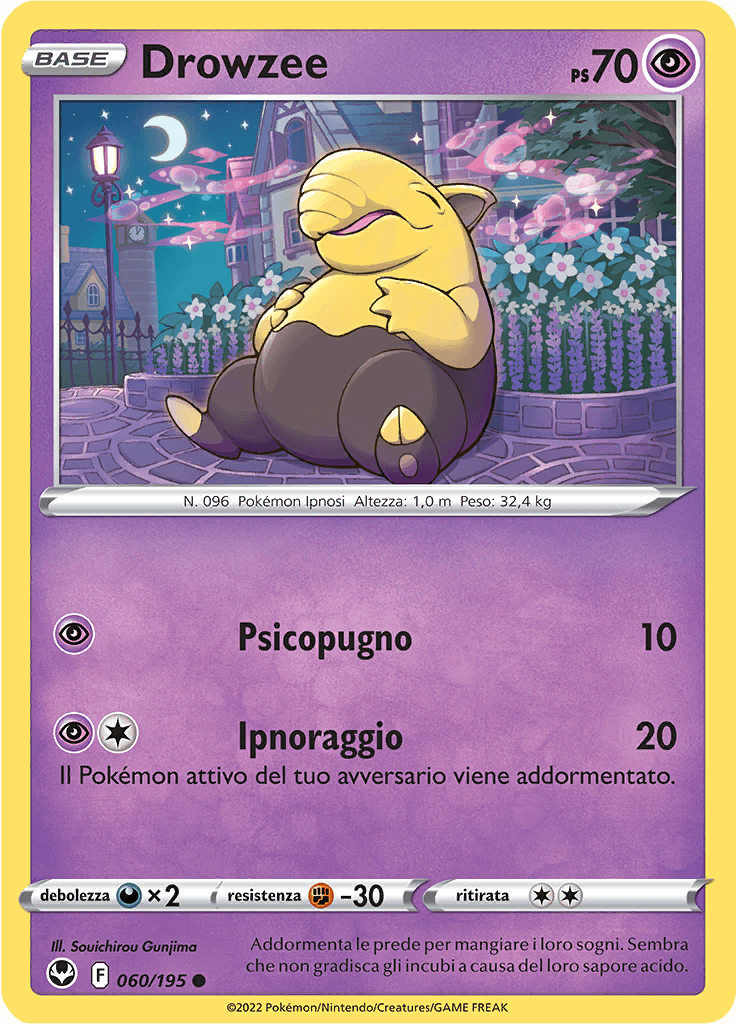 Drowzee - Tempesta Argentata 60/195 - Italiano - Near Mint