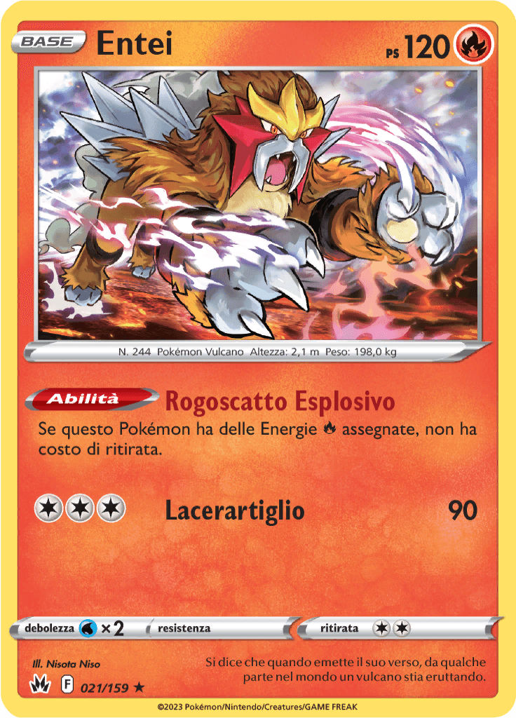 Entei - Zenit Regale 21/159 - Italiano - HOLO - Near Mint