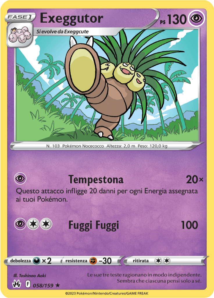 Exeggutor - Zenit Regale 58/159 - Italiano - Near Mint