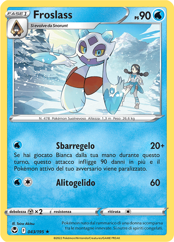 Froslass - Tempesta Argentata 43/195 - Italiano - Near Mint