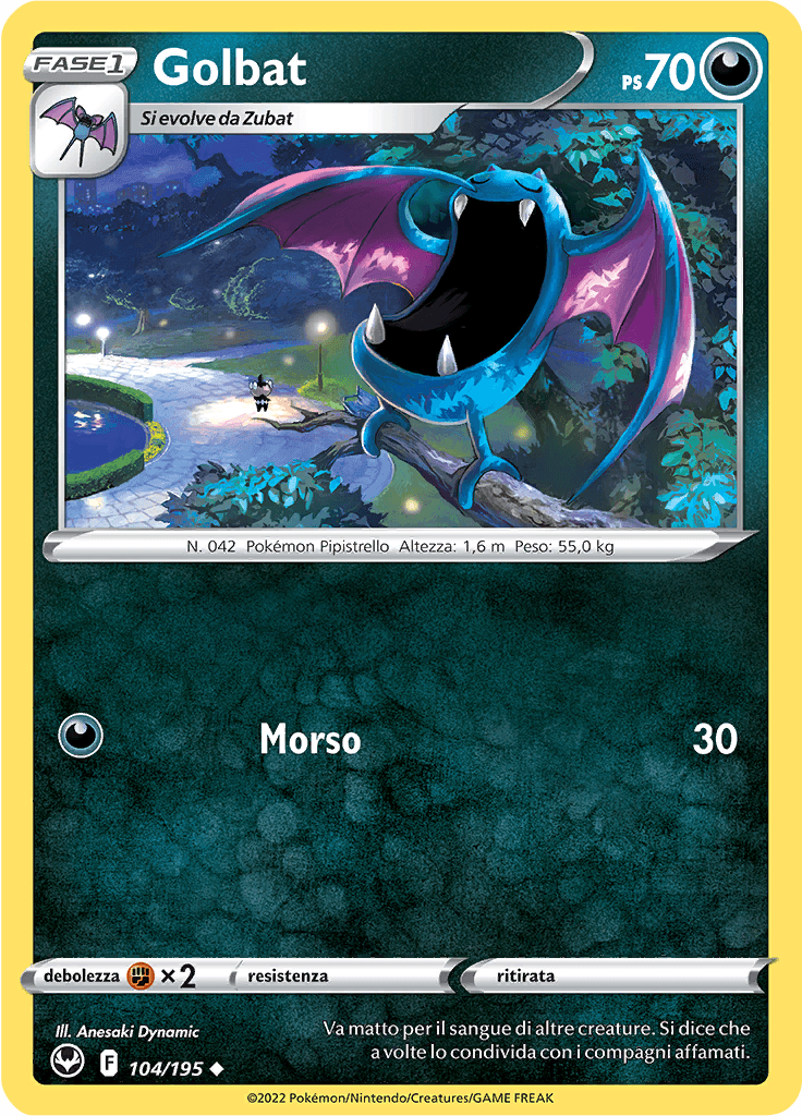Golbat - Tempesta Argentata 104/195 - Italiano - Near Mint